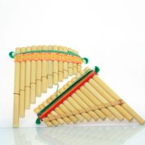 Kit 2 Flauta Pan Peruana Artesanal Sopro Bambu - Trends Moda