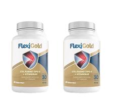 Kit 2 Flexigold Colageno Tipo 2 Herbamed 30 Capsulas