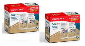 Kit 2 FlexiGold Colágeno Tipo II - 60 cápsulas cada Herbamed