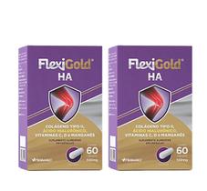 Kit 2 Flexigold Ha Colágeno Tipo 2, Ácido Hialurônico E Vitaminas.
