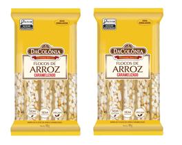 KIT 2 FLOCOS DE ARROZ CARAMELIZADO TRADICIONAL DaColônia