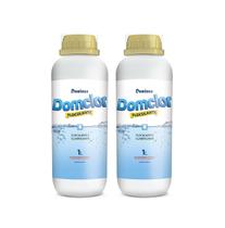 Kit 2 Floculante e Clarificante DomClor 1L Limpeza Piscina