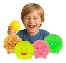 Kit 2 Flofys Bolota Bichos Macios Apertar Com Luz Squish