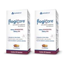 Kit 2 Flogicare Resveratrol EPA 30 Cáps Biobalance