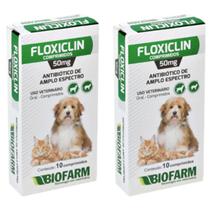 Kit 2 Floxiclin 50 MG - Para Cachorro e Gato
