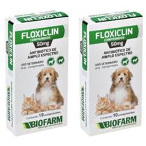 Kit 2 Floxiclin 50 MG - Para Cachorro e Gato Kit 2 Floxiclin 50 MG - Para Cachorro e Gato