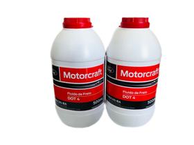 kit 2 Fluido De Freio Dot 4 Fiesta Ka Ecosport Ranger Focus Fusion Edge Motorcraft 500 Ml