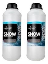Kit 2 Fluído Liquido Máquinas De Neve Snow 1 Litro Nevoa
