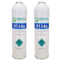 Kit 2 Fluido R134a Lata 950g Ar Cond Automotivo Geladeira