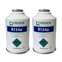 Kit 2 Fluido Refrigerante R134a Automotivo Geladeira 340g