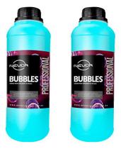 Kit 2 Fluidos Para Bolhas De Sabão Bubbles 1 Litro Nevoa Kit 2 Fluidos Para Bolhas De Sabão Bubbles 1 Litro Nevoa