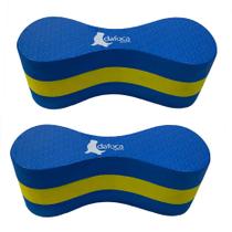 Kit 2 Flutuadores de Perna Para Natação Piscina DF1090 Azul Dafoca Sports