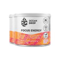 Kit 2 Focus Energy Ocean Drop Vegano 60 Cápsulas