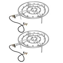 Kit 2 Fogareiros P/ Paella 64cm Zincado Papaléguas 037 Kit 2 Fogareiros P/ Paella 64cm Zincado Papaléguas 037