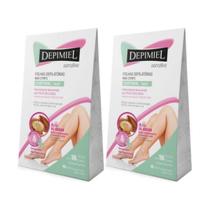 Kit 2 Folha Depilatória Corporal Sensitive 16 Und - Depimiel Kit 2 Folha Depilatória Corporal Sensitive 16 Und - Depimiel