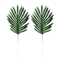 Kit 2 Folhas Verdes Tipo Palmeira Areca 40 Cm Arranjos Vasos - Mercado Flora