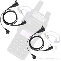 Kit 2 Fone De Silicone Para Rádio Baofeng 777s UV-6R