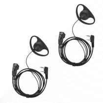 Kit 2 Fone Microfone Baofeng Para Rádio Uhf Uv-16 Plus