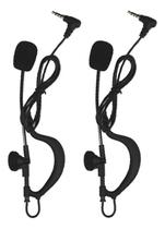 Kit 2 Fone Para Intercomunicador Árbitro V4 Plus V6c Conector P2