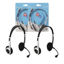 Kit 2 Fones De Ouvido Headset Fortrek Pc Hbl-101 P2