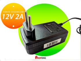 KIT 2 Fonte 12v - 2A P4 EM 90 Sagemcom Universal Bivolt