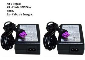 Kit 2 Fonte Impressora Compatível Hp Pino Roxo 30v 333ma