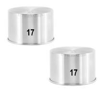 Kit 2 Forma Assadeira Bolo 17x10 Redonda Torta Alumínio