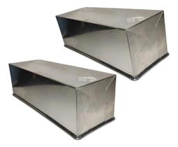 Kit 2 Forma De Bolo Retangular Super Fatia 30x10x10 Polido