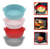 Kit 2 Forma De Silicone Flexível Para Fritadeira Air Fryer
