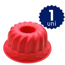 Kit 2 Forma de Silicone Redonda Com Buraco Furo no Meio Para Bolo Pudim Manjar 21cm Kit 2 Forma de Silicone Redonda Com Buraco Furo no Meio Para Bolo Pudim Manjar 21cm