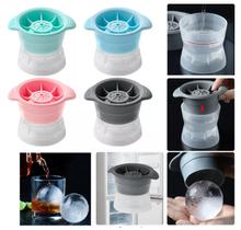 Kit 2 Forma Gelo Esfera Silicone Grande Redonda Bar Whisky