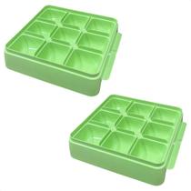 Kit 2 Forma Gelo Verde Geladeira Consul CRM38 CRM39 CRM42 Kit 2 Forma Gelo Verde Geladeira Consul CRM38 CRM39 CRM42
