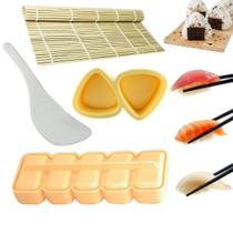 Kit 2 Forma Onigiri Niguirizushi + Esteira Oniguiri Sushi Kata + Colher Arroz