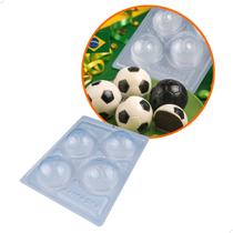 Kit 2 Forma para Chocolate com Silicone Bola De Futebol 65mm Copa Do Mundo Cod.10034 BWB Kit 2 Forma para Chocolate com Silicone Bola De Futebol 65mm Copa Do Mundo Cod.10034 BWB