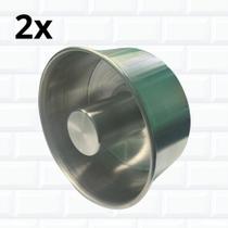 Kit 2 Forma Pudim Bolo Torta Suíça Reta 13x6 cm Furo no meio