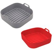 Kit 2 Formas Antiaderente de Silicone para Air Fryer