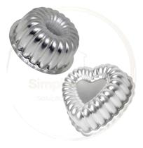 Kit 2 Formas Bolo Torta Suíça 2 Premium + Coração Gomada G