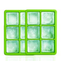 Kit 2 Formas De Gelo Silicone Yab Verde Cubo Grande Para Whisky Drinks Bar Cozinha Kit 2 Formas De Gelo Silicone Yab Verde Cubo Grande Para Whisky Drinks Bar Cozinha