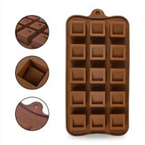Kit 2 Formas de Silicone Para Chocolate Gelo Total 30 Cubos