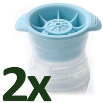 Kit 2 Formas Gelo Esfera Redonda Bola Grande Whisky Coquetel Kit 2 Formas Gelo Esfera Redonda Bola Grande Whisky Coquetel