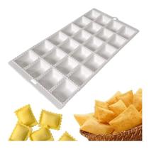 Kit 2 Formas Mini Pastel e Ravioli + Rolo de Massa 40cm Faça Salgados em Casa