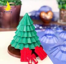Kit 2 Formas Modelagem P/ Árvore De Natal Chocolate 3d - 859