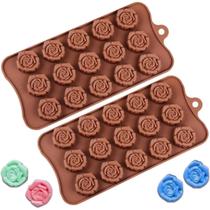 Kit 2 Formas Para Chocolate de Silicone Gelo Total 30 Cubos