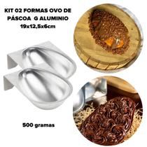 Kit 2 Formas para Ovo de pascoa G 19x12x6 Caparroz Kit 2 Formas para Ovo de pascoa G 19x12x6 Caparroz