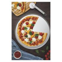 Kit 2 Formas Para Pizza Aço Inox 35Cm Tramontina