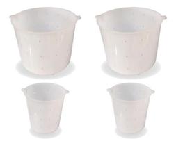 Kit 2 Formas Para Queijo Frescal 1Kg + 2 De 500G Injesul