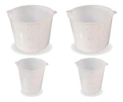 Kit 2 Formas Para Queijo Frescal 1Kg + 2 De 500G Injesul