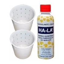 Kit 2 Formas Para Queijo Minas 500gramas 1 Coalho Liguido Kit 2 Formas Para Queijo Minas 500gramas 1 Coalho Liguido