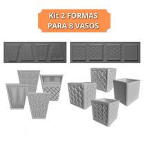 Kit 2 Formas Para Vasos em POL - Va0708 e Va0709 - Decorativas