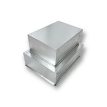 Kit 2 formas retangulares para bolo altas 25-30 alumínio - DESTAC FORMAS